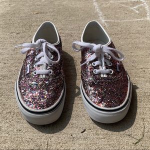 Pink Glitter Vans Women’s Size 6